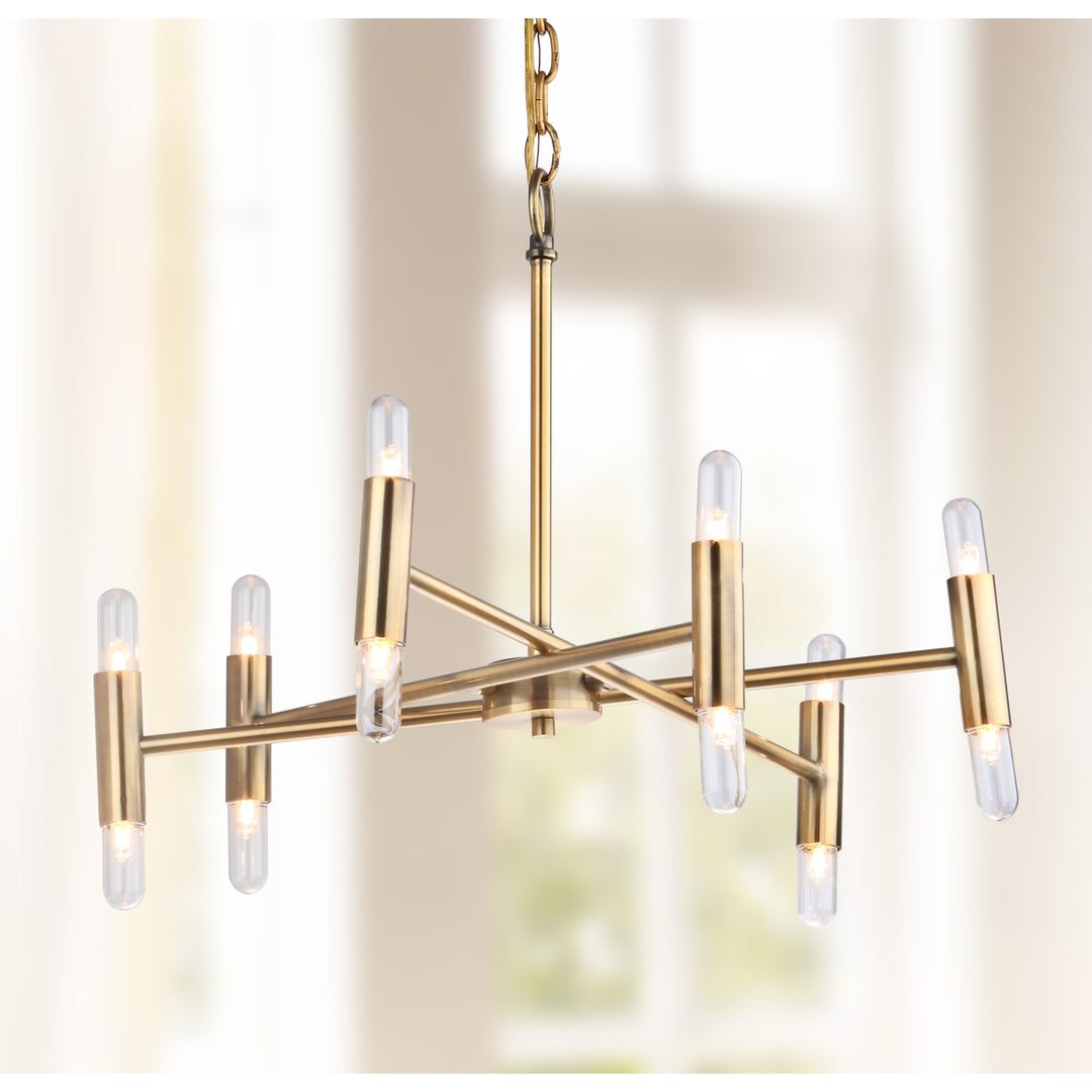 SAFAVIEH Gale 12 Light 22" Chandelier  Gold Image 1