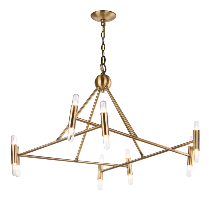 SAFAVIEH Hegarty 16 Light 36" Chandelier  Brass Image 4