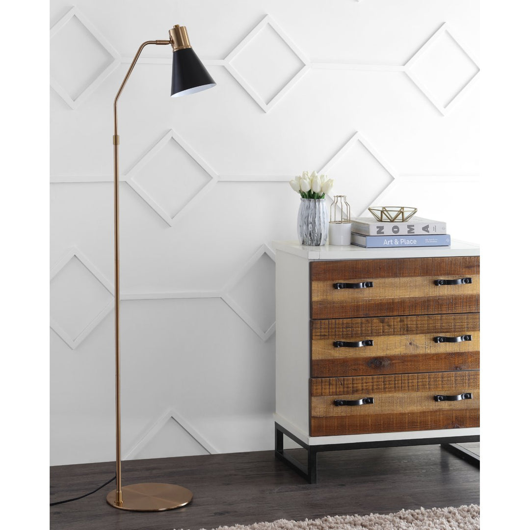 SAFAVIEH Grania Floor Lamp  Gold / Black Image 1