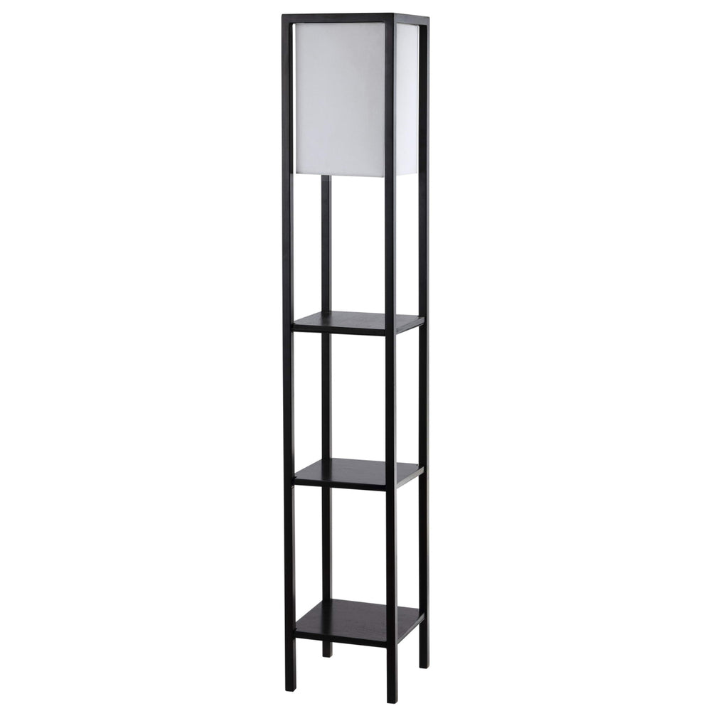 SAFAVIEH Rista Shelf Floor Lamp  Black Image 2