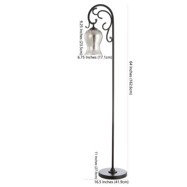 SAFAVIEH Meridia Floor Lamp  Black Image 4