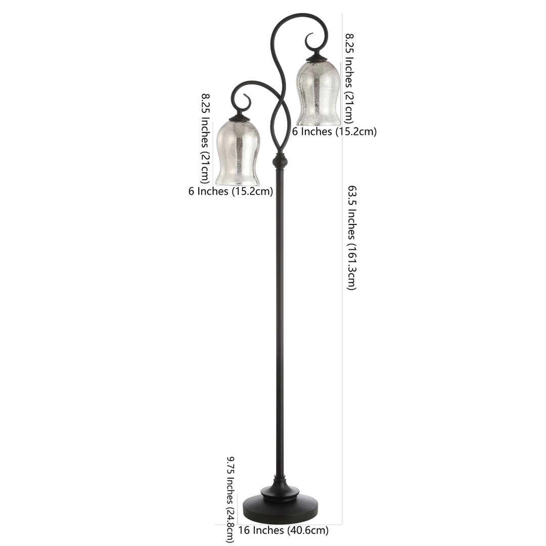 SAFAVIEH Claudia Floor Lamp  Black Image 4