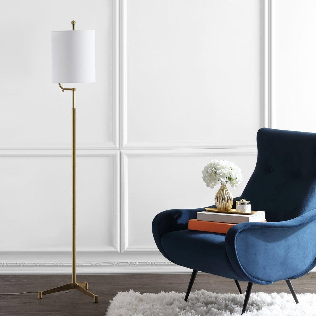 SAFAVIEH Ezekiel Floor Lamp  Brass Image 1