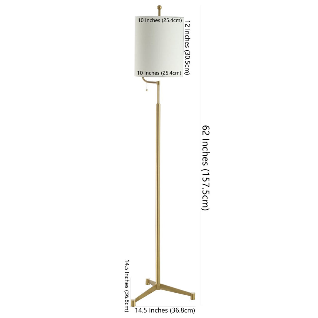 SAFAVIEH Ezekiel Floor Lamp  Brass Image 4