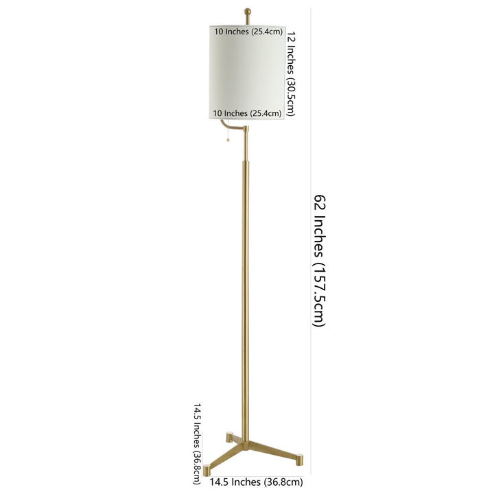 SAFAVIEH Ezekiel Floor Lamp  Brass Image 4