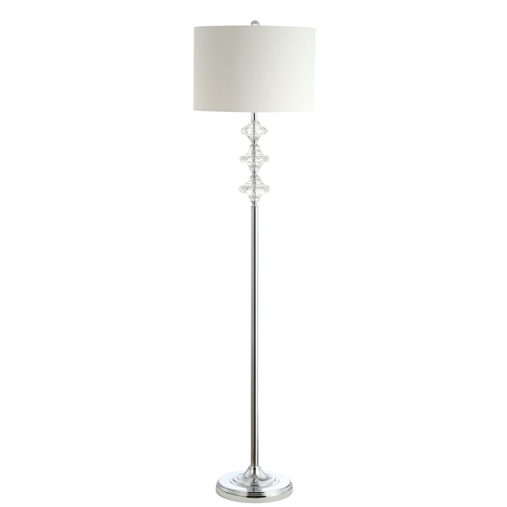 SAFAVIEH Lottie Floor Lamp  White / Chrome Image 2