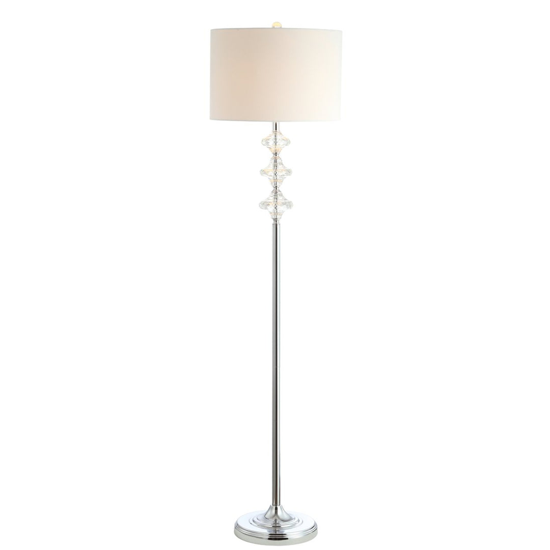 SAFAVIEH Lottie Floor Lamp  White / Chrome Image 3