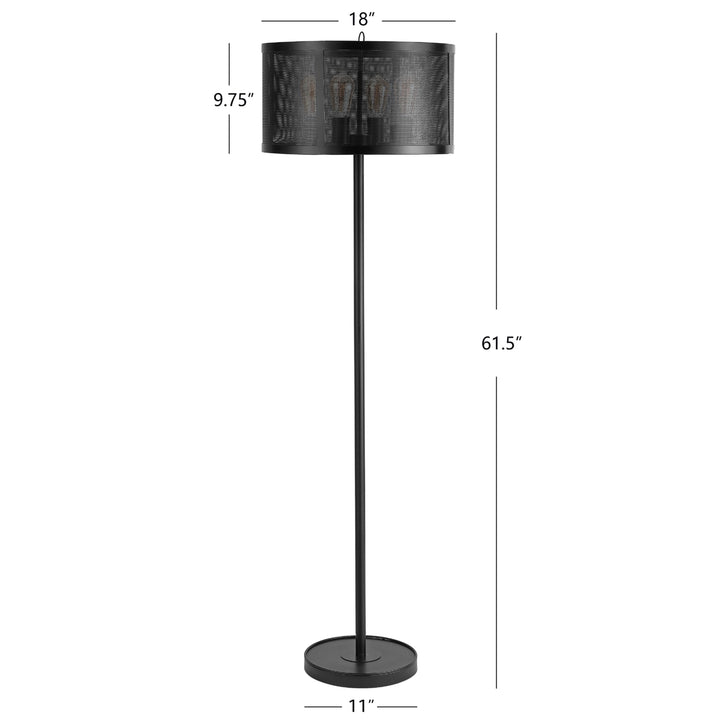 SAFAVIEH Vela Floor Lamp  Black Image 4