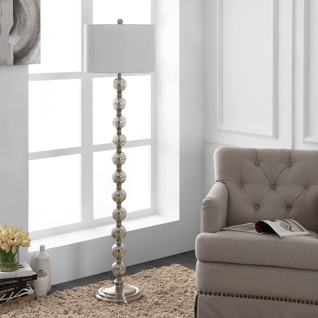 SAFAVIEH Cace Floor Lamp  Nickle Image 1