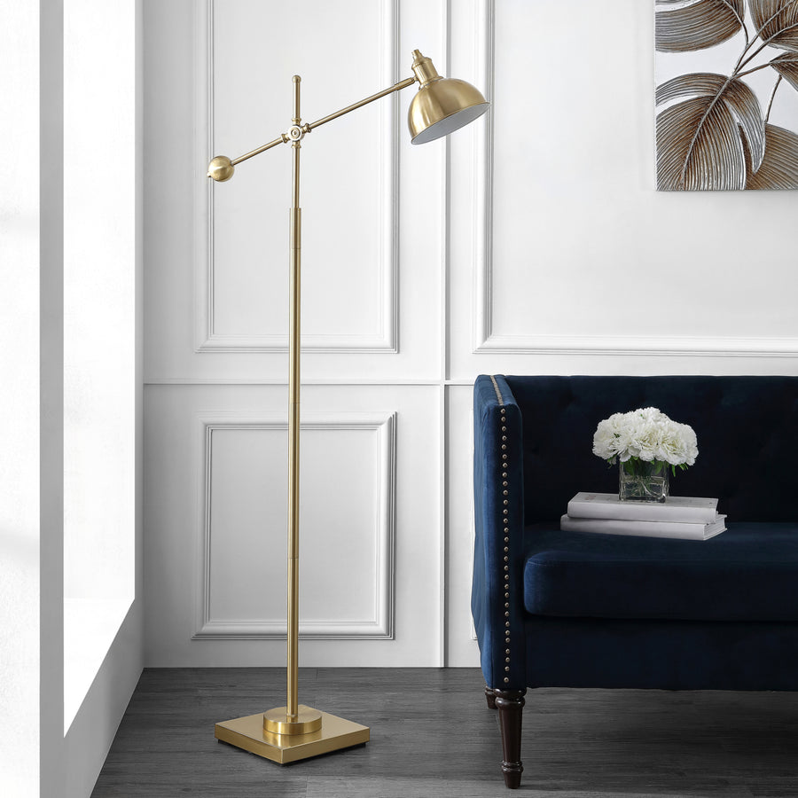 SAFAVIEH Dagen Floor Lamp  Brass Image 1