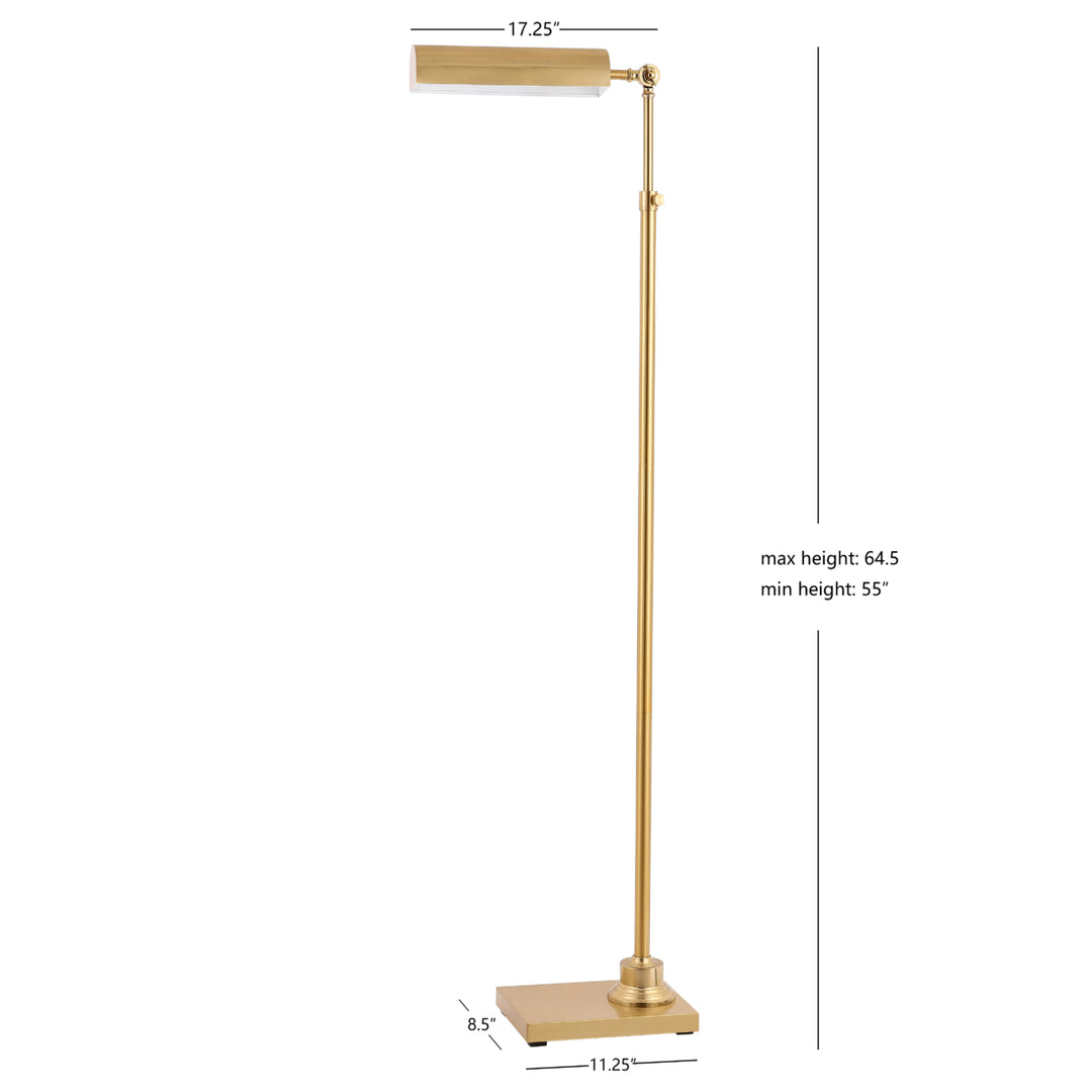 SAFAVIEH Renla Floor Lamp  Brass Image 4