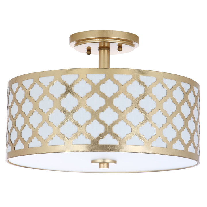 SAFAVIEH Kora Flush Mount Gold Image 3