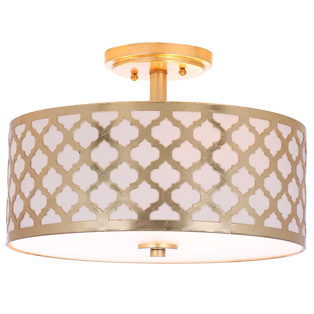 SAFAVIEH Kora Flush Mount Gold Image 4