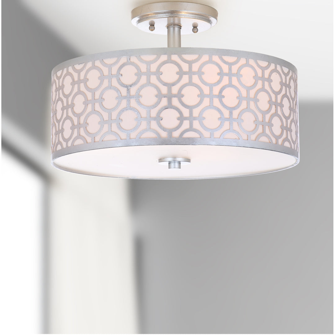 SAFAVIEH Vera Flush Mount Silver Image 1