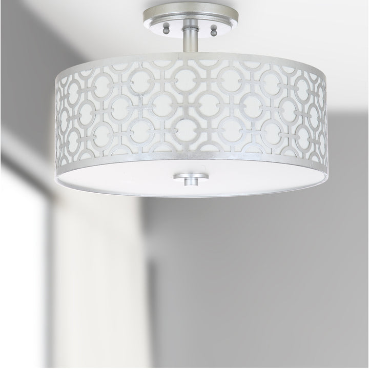 SAFAVIEH Vera Flush Mount Silver Image 2