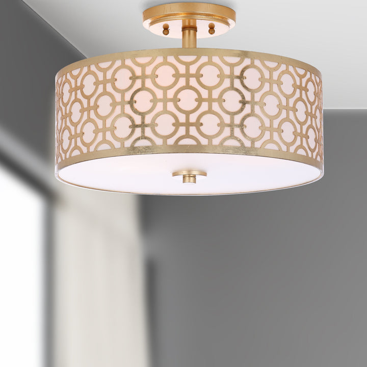 SAFAVIEH Vera Flush Mount Gold Image 1