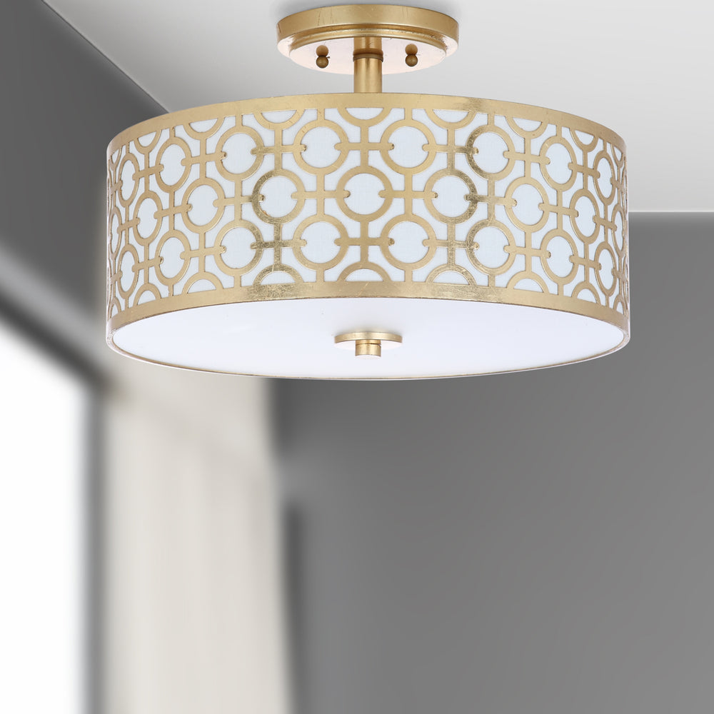 SAFAVIEH Vera Flush Mount Gold Image 2