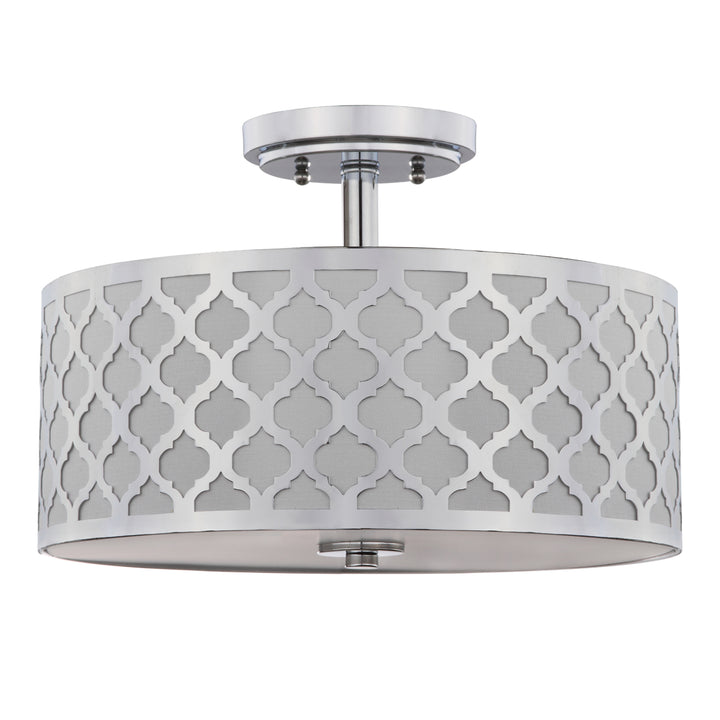 SAFAVIEH Kora Flush Mount Chrome Image 3