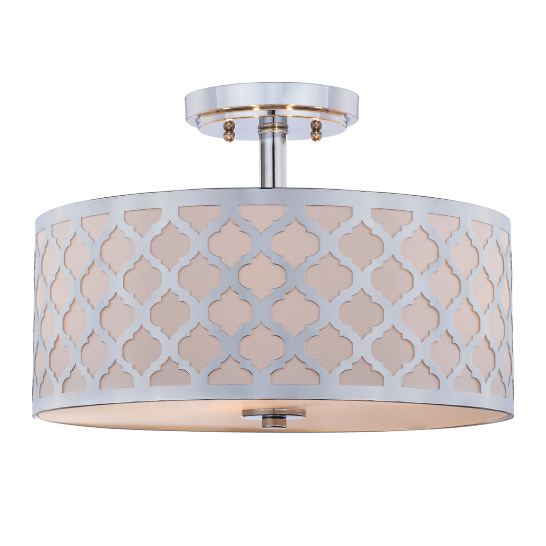 SAFAVIEH Kora Flush Mount Chrome Image 4