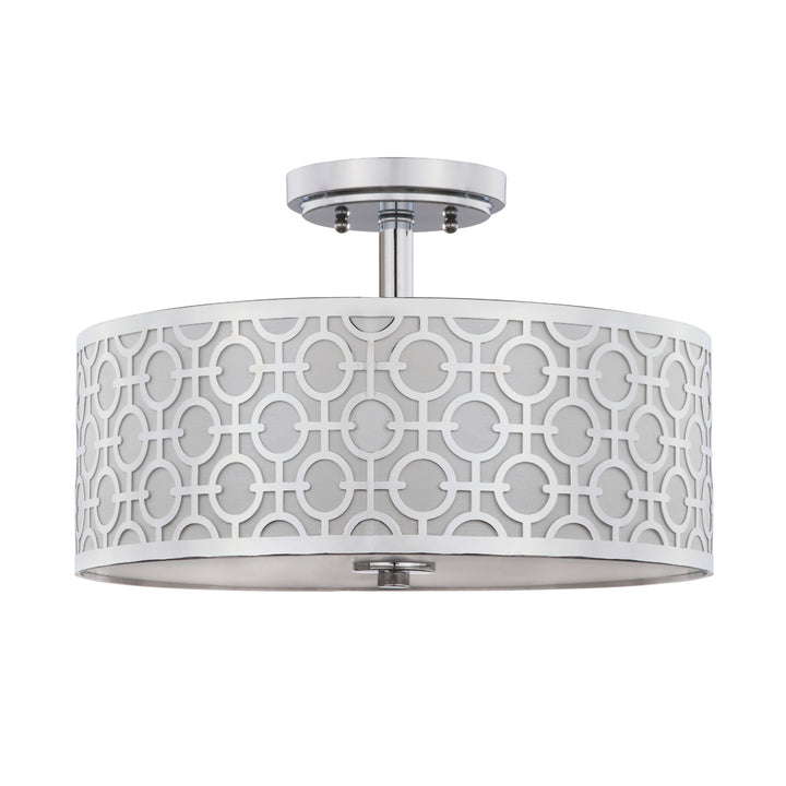 SAFAVIEH Vera Flush Mount Chrome Image 3