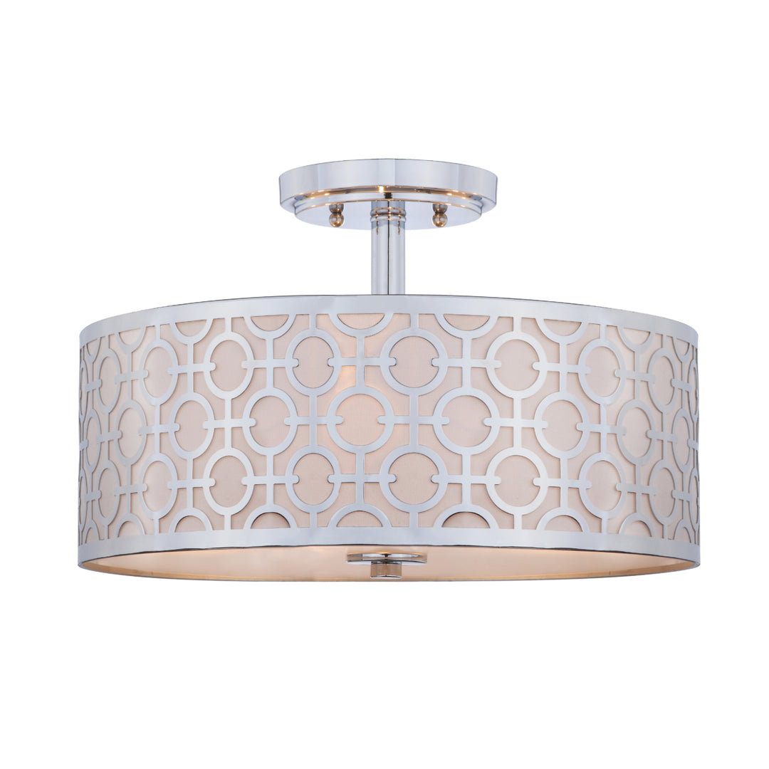 SAFAVIEH Vera Flush Mount Chrome Image 4