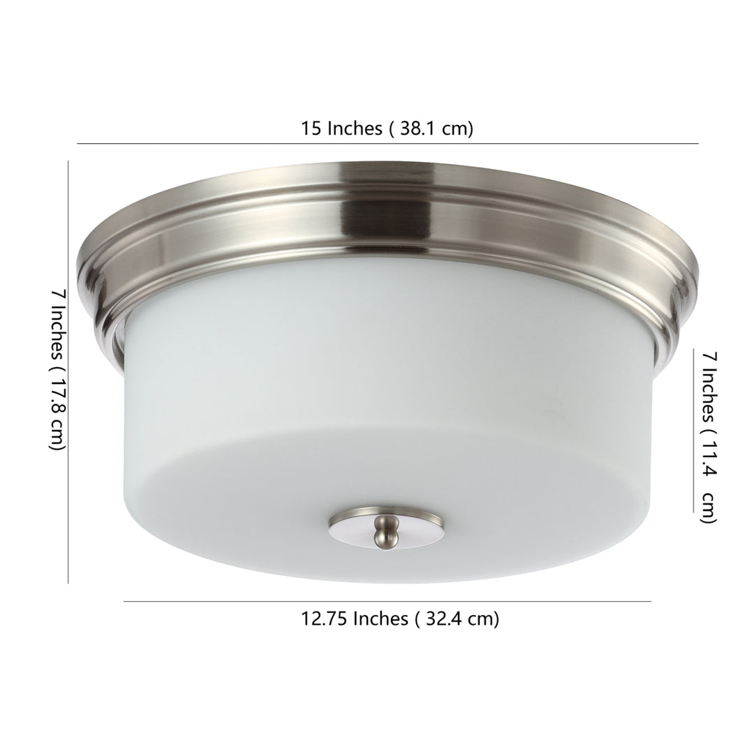 SAFAVIEH Dalen Flush Mount White Image 4