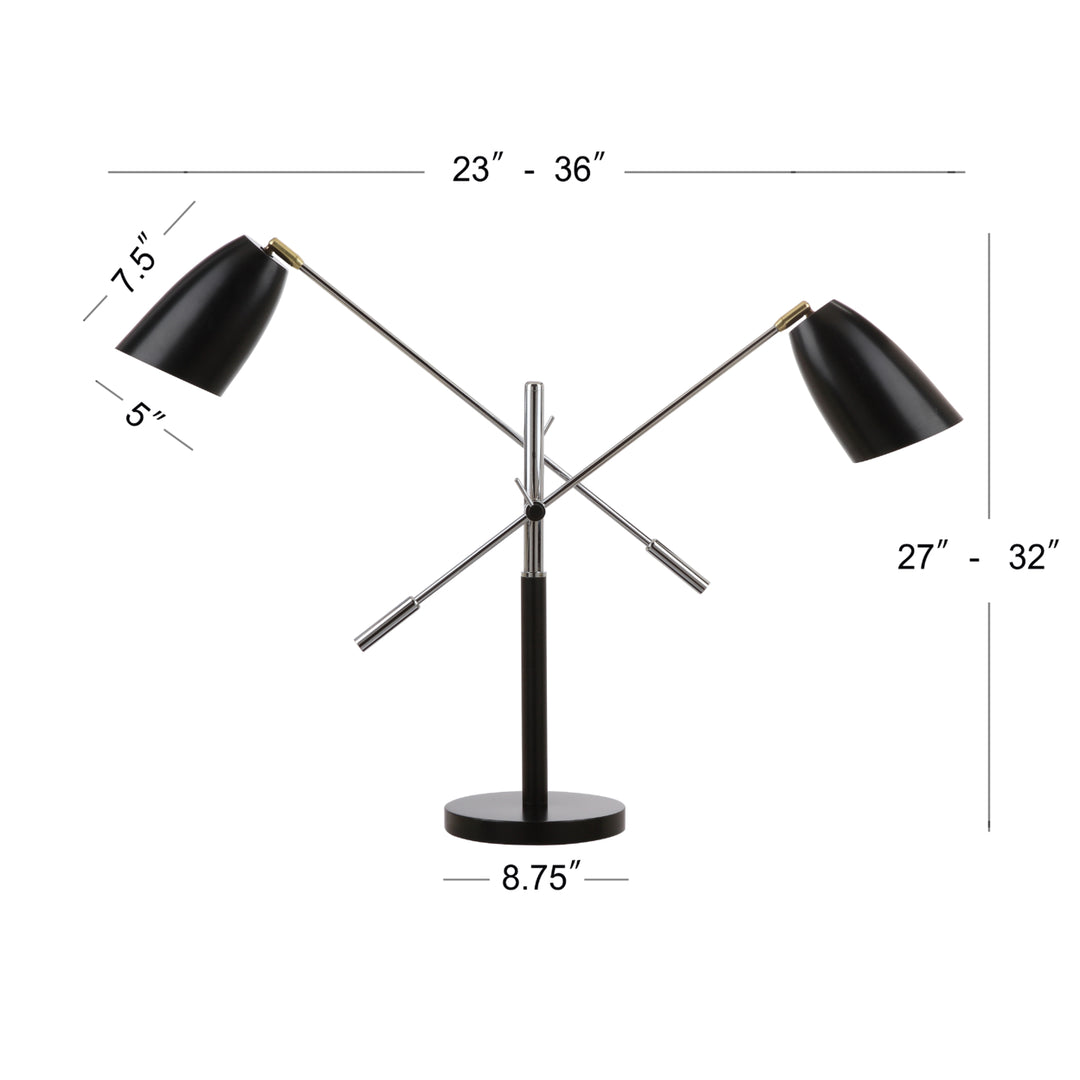 SAFAVIEH Mavis Table Lamp  Black / Gold Image 4