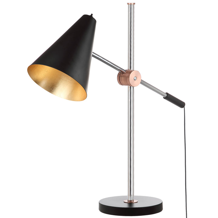 SAFAVIEH Alexus Table Lamp Chrome / Black Image 3