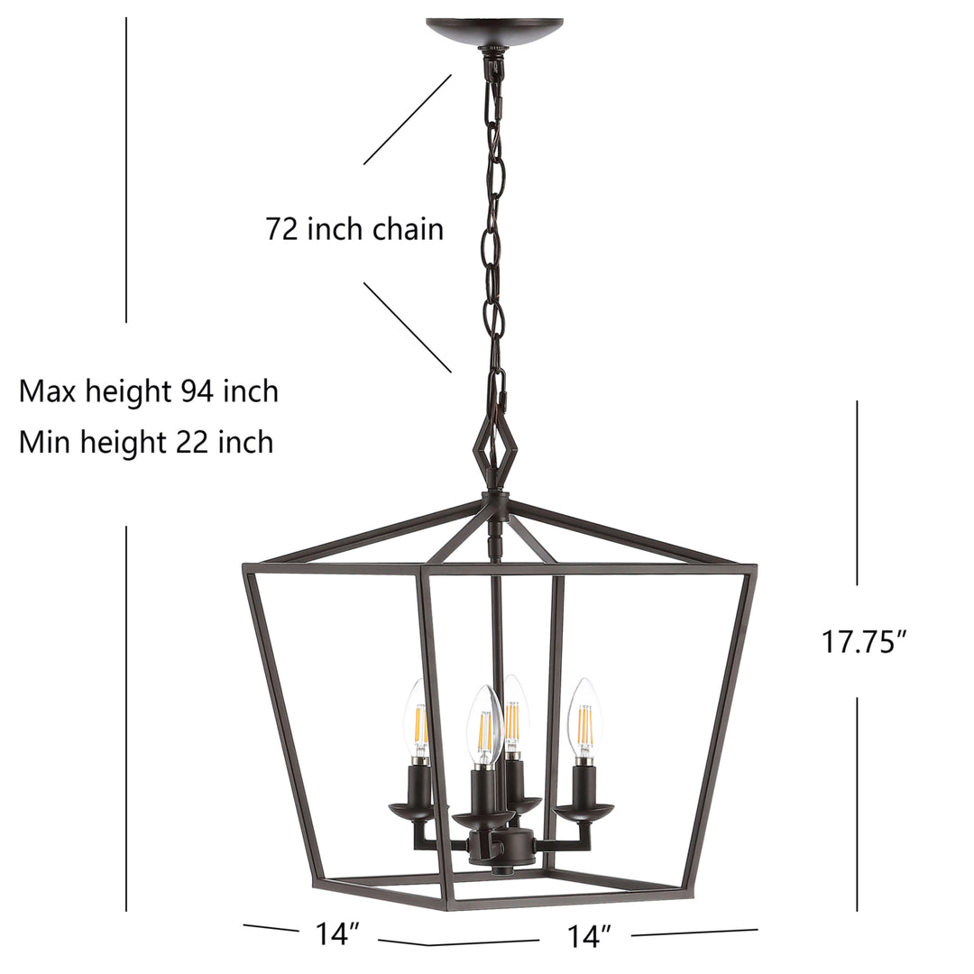 SAFAVIEH Deena 10.25 Inch Pendant  Copper Image 4