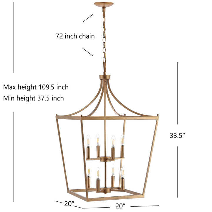 SAFAVIEH Avner 12.125 Inch Pendant  Grey Image 4