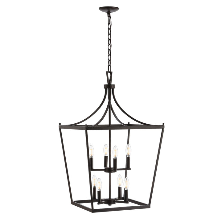 SAFAVIEH Pernille 3 Light 24 Inch Pendant  Black Image 3