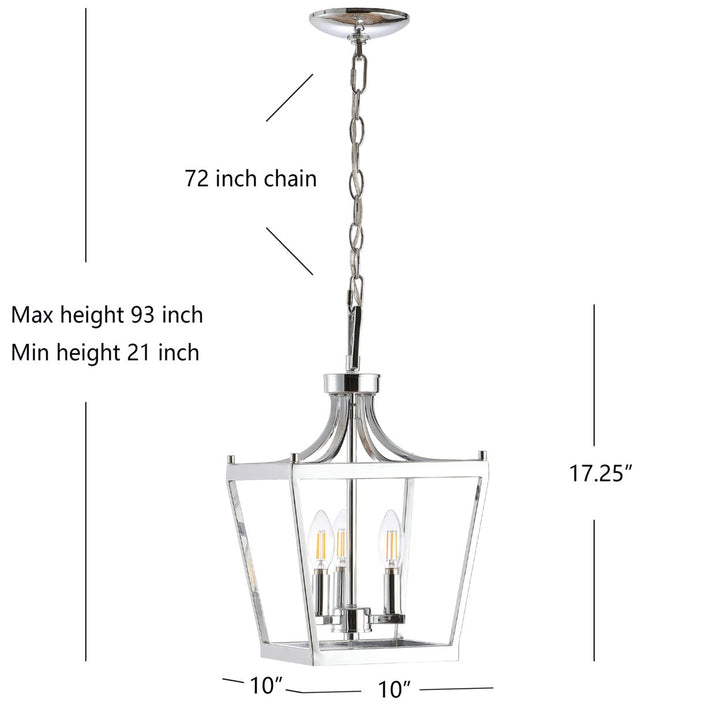 SAFAVIEH Cila 10 Inch Pendant  White / Natural Image 4