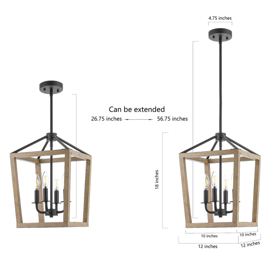 SAFAVIEH Kane 5 Light 20 Inch Pendant  Brass Image 4