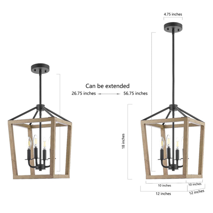 SAFAVIEH Kane 5 Light 20 Inch Pendant  Brass Image 4