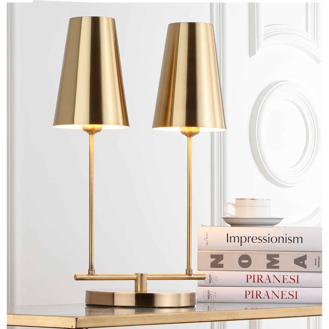 SAFAVIEH Hensley Table Lamp  Gold / Clear Image 1