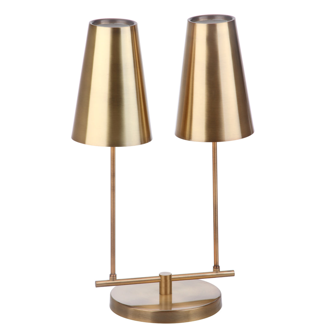 SAFAVIEH Hensley Table Lamp  Gold / Clear Image 3