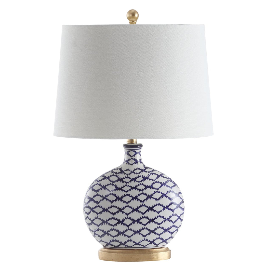 SAFAVIEH Susannah Alabaster Table Lamp  White / Gold Image 2