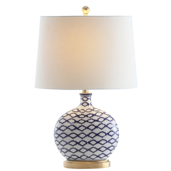 SAFAVIEH Susannah Alabaster Table Lamp  White / Gold Image 3