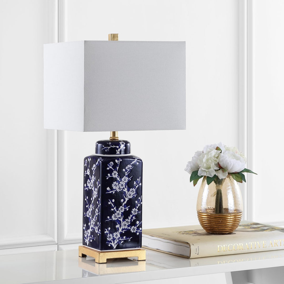 SAFAVIEH Kyra Table Lamp  Blue / White Image 1