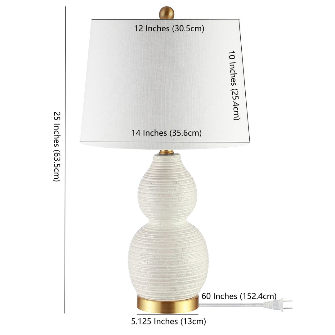 SAFAVIEH Rhett Table Lamp  Wood Image 4