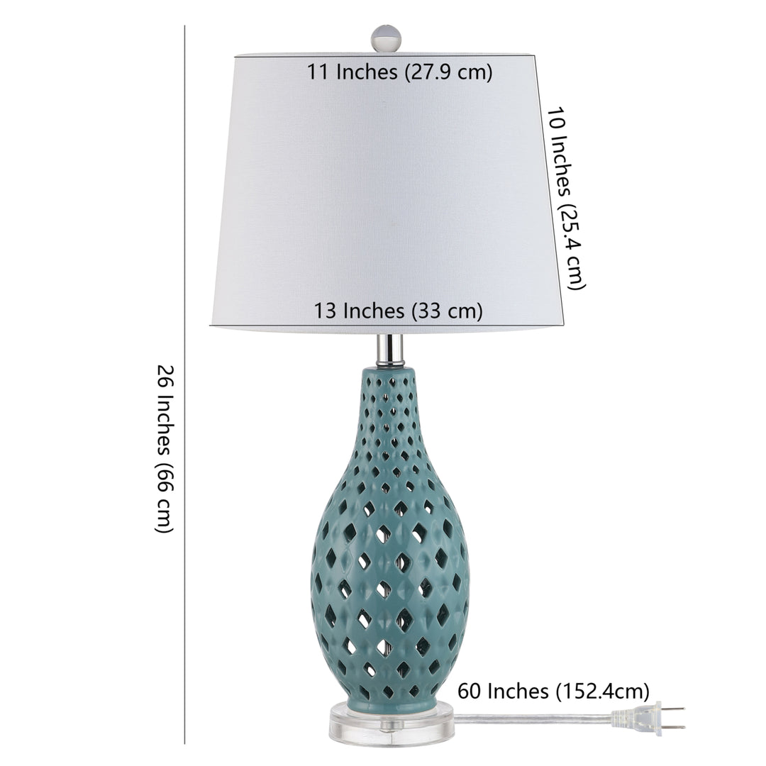 SAFAVIEH Frena Table Lamp (Set of 2)  Blue Image 4