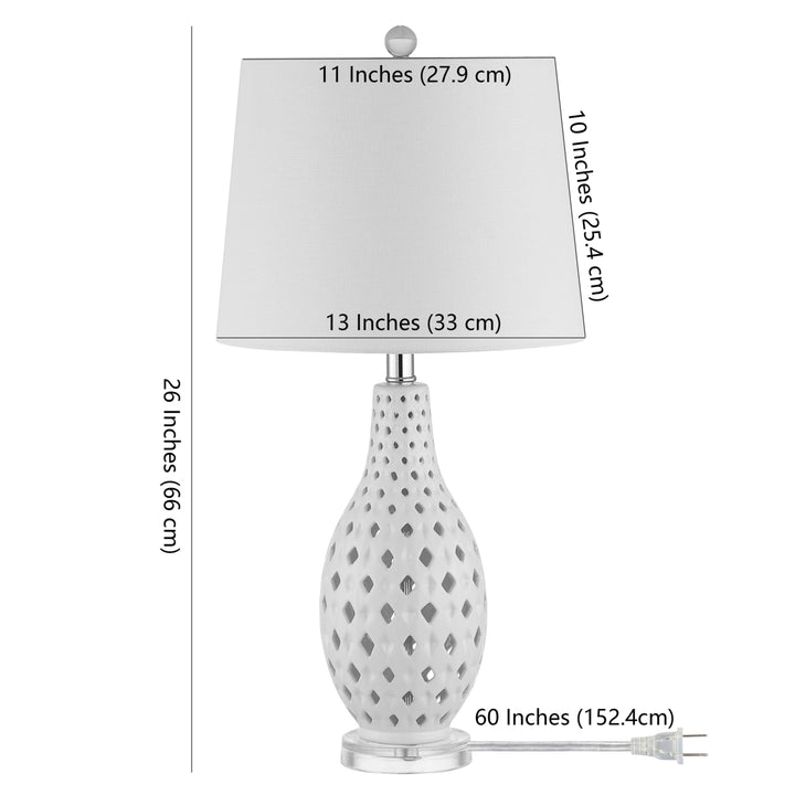 SAFAVIEH Brisor Table Lamp (Set of 2)  Clear Image 4