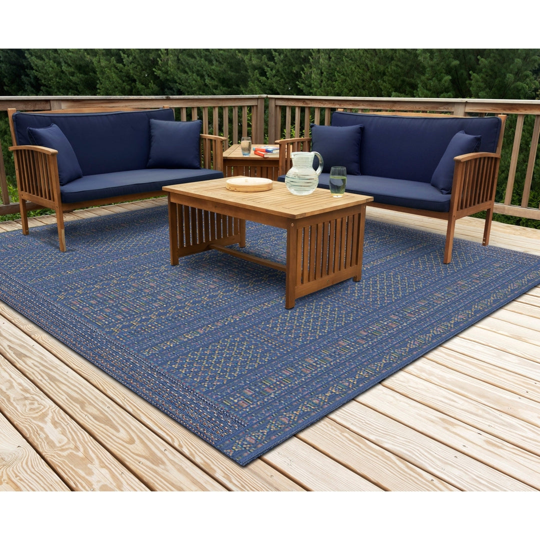 Liora Manne Avena Area Rug Indoor Outdoor Denim 100% Polypropylene 5x8 Image 3