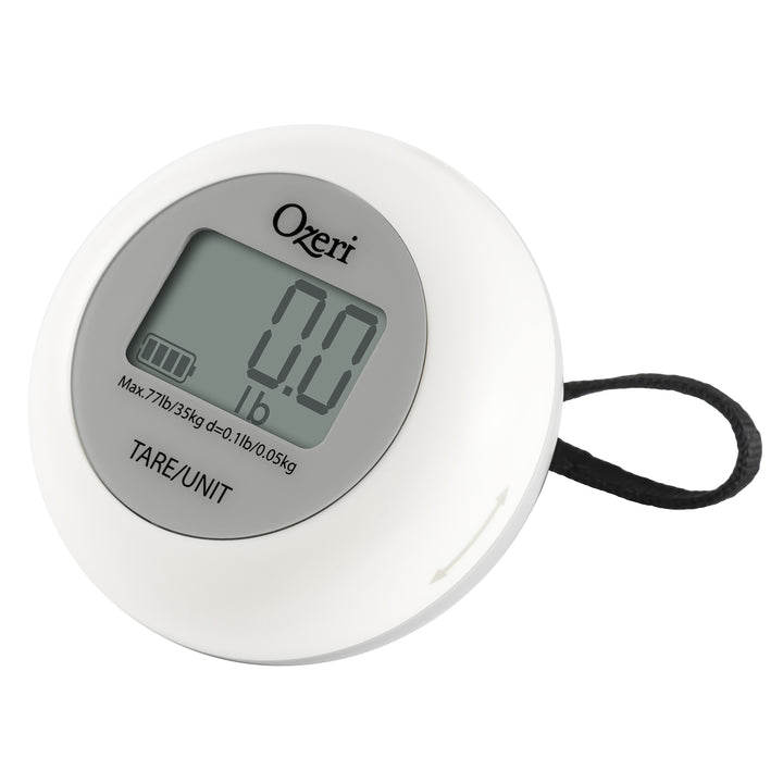 Ozeri Kinetic Kitchen and Luggage Scale Battery-Free 77 lbs 35 kg Twist-and-Go Image 1