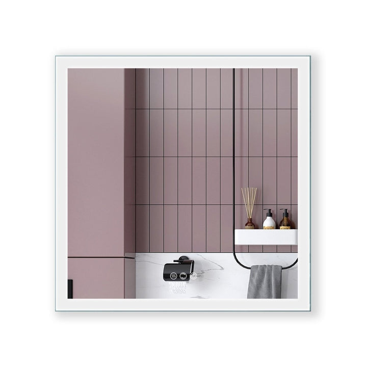 Ascend-M1 35" W x 35" H Square Backlit LED Lighted Bathroom Vanity Mirror Image 11