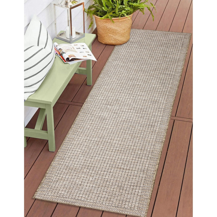 Liora Manne Orly Texture Indoor Outdoor Area Rug Natural Image 8