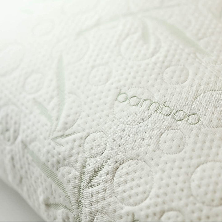 Premium Bamboo Pillow - Supportive Memory Foam for Back, Side and Stomach Sleepers - Super Soft, Washable Bamboo Cover Image 6