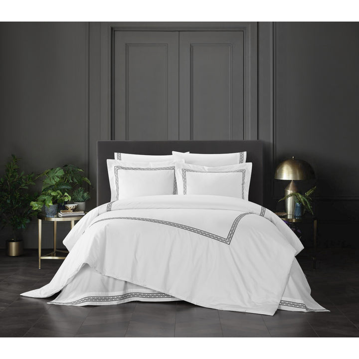 Ella 3 Piece Duvet Cotton Cover Set Hotel Collection Bedding Image 4