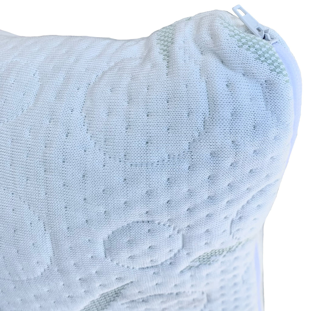 Bamboo Memory Foam Lumbar Pillow, Machine Washable Cover, Premium Memory Foam Filling Image 3