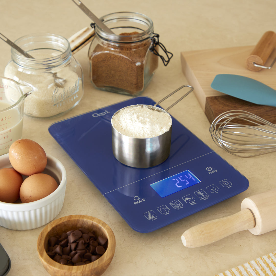 Ozeri Touch III 22 lbs Bakers Kitchen Scale with Calorie Counter Glass Platform Image 10